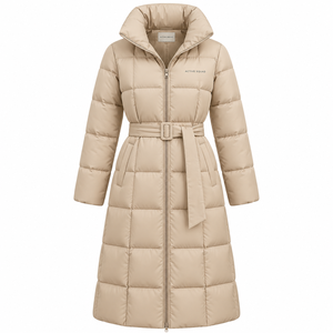 Chaqueta Acolchada de Invierno para Mujer, Estilo Casual, Talla Grande, Forro de Algodón Teñido, Logotipo Personalizado Impreso y Bordado - Product Image 1