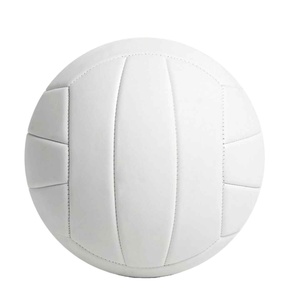 Balón de Voleibol Promocional de PVC Blanco Transparente de Alta Calidad, Personalizable con Logotipo, Cosido a Máquina, Tamaño 5 - Product Image 3