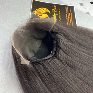 Unprocessed Vietnamese Natural Human Hair Frontal Lace 13x4 13x6 HD Kinky Straight Wigs for Everyone - Product Image 4