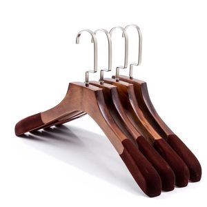 Percha de madera duradera para almacenamiento diario de ropa con gancho resistente y gran capacidad de carga - Product Image 1