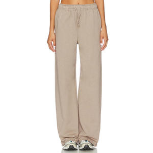 Nesta Sports 2026 – Pantalon de jogging en molleton français pour femme, 100 % coton, extensible dans quatre directions, coupe ample, respirant, uni, idéal pour l'hiver - Product Image 1