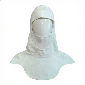 Cagoule ignifuge respirante imperméable en meta-aramide monocouche résistante à la chaleur avec broderie 3D pour pompier - Product Image 1