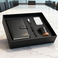 Ensemble cadeau d'entreprise CARDSILK, ensemble cadeau de carnet en cuir PU avec couverture de stylo, planificateur multifonctionnel pour le bureau d'entreprise, l'école, personnalisé