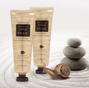 Crema de Manos Reparadora TERESIA Mini Premium Gold Snail, Nutritiva con Minerales, Hidratación Intensiva, Cuidado de la Barrera Cutánea, Anti-encogimiento, Fácil Absorción - Product Image 3