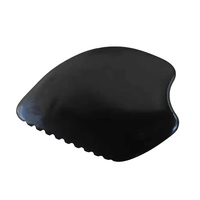 OEM LOGO personnalisé Pierre de Biack Pierre de Gua Sha Masseur Facial Pochette de Guasha personnalisée Ensemble d'outils de massage par grattage pour le visage et le corps