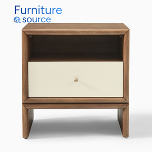 Eco-Friendly Adjustable Storage Bedroom <b>Nightstand</b> 2 Drawers Modern Design for Hotel Hospital Home Use-Vietnam Source OEM/ODM - Product Image 1