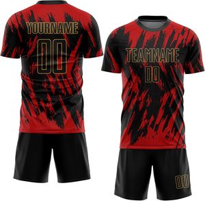 OEM Men's 100% Polyester Football Jersey Set Quick Dry Breathable Custom Logo Team Front Position Short Sleeves <b>soccer</b> uniform - Product Image 1
