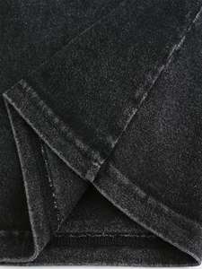 Camiseta Clásica Personalizable OEM Unisex de Tallas Grandes, Estilo Urbano, con Diseño de Serigrafía Lavada y Pedrería, Camiseta Sólida para Hombre - Product Image 3