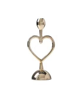 Candelabro de Metal con Diseño Elegante y Símbolo de Amor, Decoración de Piso, Soporte para Velas de Altura Personalizable - Product Image 1