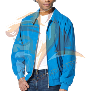 Veste coupe-vent légère et chaude pour homme, nouveau design, fermeture éclair, motif uni - Product Image 6