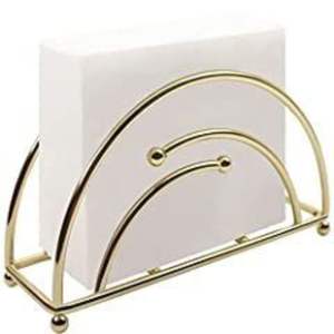 Porte-serviettes en métal arqué de style nordique moderne, distributeur de papier en fil de fer, support décoratif de table pour hôtel, restaurant, cuisine - Product Image 1