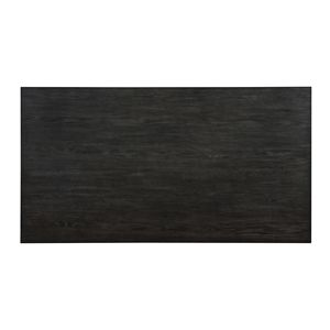 Set da Pranzo Moderno 7 Pezzi, Finitura Nera Anticata, Tavolo Rettangolare, 6 Sedie Imbottite, Mobili in Legno Grigio Texturizzato per Sala da Pranzo - Product Image 6