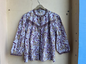 Blusa de Algodón Hecha a Mano con Manga Larga para Mujer, Bordado Floral, Prenda de Viaje, Precio de Fábrica, Gran Venta 2026 - Product Image 5
