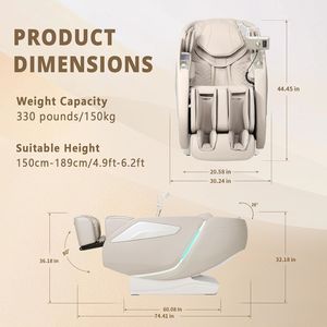 Sillón de Masaje con Riel Guía SL para Uso Doméstico y Comercial, Sillón de Masaje Eléctrico de Gravedad Cero con Cabina Espacial para Masaje Corporal Completo - Product Image 2