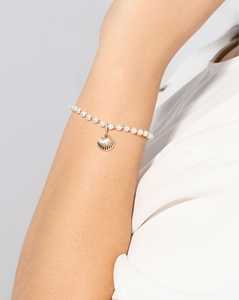 Seashell Charm Functional Hinged Clasp <b>Pendant</b> 14K 18K <b>Solid</b> <b>Gold</b> Round Lab Grown Diamond Modern Dainty Luxury Stacking Jewelry - Product Image 3