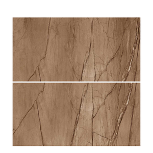 Brown Luxury Random Pattern Glossy Porcelain Tile 600x1200mm 9mm Large Format Floor <b>Wall</b> Tile Modern Interior Factory Supply - Product Image 2
