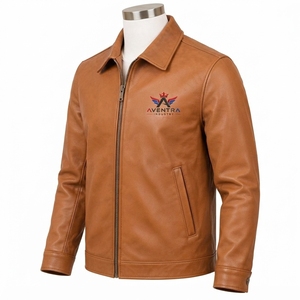 Top Quality <b>Men</b> <b>Leather</b> <b>Jacket</b> Designed With Durable Fabric And Comfortable Fitting Featuring Smooth Finishing Neat Stitching - Product Image 5
