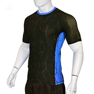 Camiseta de Compresión de Manga Corta Personalizada para Hombre, con Estampado Sublimado, para MMA, BJJ, Grappling, Gimnasio, Entrenamiento, Venta al Por Mayor - Product Image 1