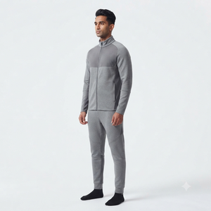 Premium <b>Winter</b> Sports Tracksuit Set Full Zip <b>Jacket</b> and Matching Track Pants Warm Fitness <b>Running</b> Jogging Apparel Custom Size - Product Image 3