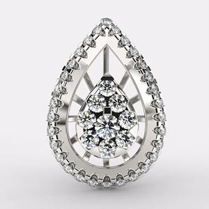 Boucles d'oreilles pendantes de luxe en argent plaqué et diamants naturels certifiés IGI, haute pureté, pour femmes, bijoux tendance, les plus vendues - Product Image 1