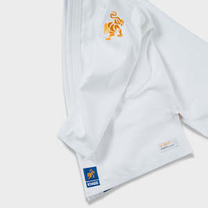 Kimono de Jiu Jitsu Brasileño Unisex, Uniforme de BJJ, Tejido Perla Resistente, Logotipo Frontal, Secado Rápido, Personalizable - Product Image 5