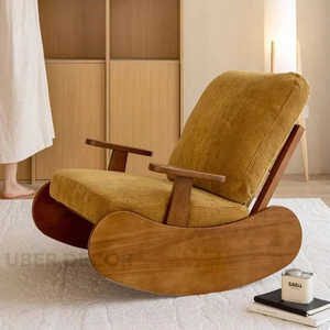 Chaise longue à bascule vintage robuste LYONNA pour salon, chambre à coucher, balcon, coins de détente, assemblage manuel requis - Product Image 4