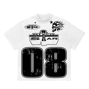 Camiseta de manga corta negra para hombre Rich Star con estampado Path To Paradise, cuello redondo, estilo urbano, corte regular - Product Image 3