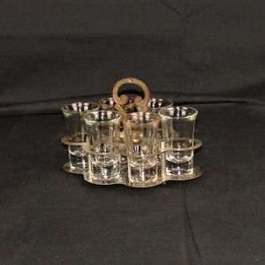 Serve ware artisan tequila set party drink <b>station</b> festive cocktail tray luxury entertaining piece rustic metal tray elegant - Product Image 4