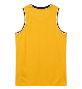 Camiseta de Baloncesto Amarilla sin Mangas, Unisex, Cuello Redondo, Transpirable, 100% Poliéster, Corte Regular para Adultos, para Todas las Temporadas - Product Image 2