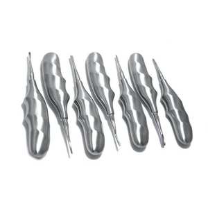 Juego Quirúrgico Astrin de 7 Elevadores Dentales de Acero Inoxidable, Rectos y Curvos, Kit Manual de Extracción Dental Quirúrgica con Certificación CE - Product Image 4