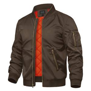 Veste bomber en satin pour homme de qualité supérieure, personnalisée, 100% polyester, vestes bomber en satin élégantes à vendre - Product Image 6