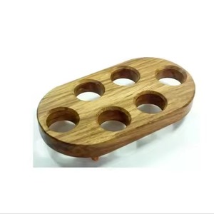 Porte-œufs en bois de qualité supérieure pour le rangement de la cuisine, l'organisation des œufs, la présentation sur le comptoir du réfrigérateur et la décoration de la maison de style farmhouse - Product Image 6