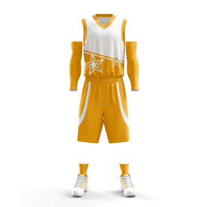 Uniforme de basket-ball par sublimation de bonne qualité dernier style respirant uniforme d'équipe de basket-ball par sublimation à séchage rapide - Product Image 5