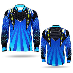 Camiseta de Fútbol Unisex de Manga Larga Azul Sólido, Poliéster que Absorbe la Humedad, Impresión por Transferencia de Calor, Transpirable, Personalizable con Nombre de Equipo - Product Image 2