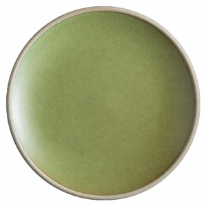Juego de platos hondos de cerámica mate con borde de arcilla natural reactiva al horno, plato de cena moderno y rústico para sushi, aperitivos y postres, venta al por mayor - Product Image 3