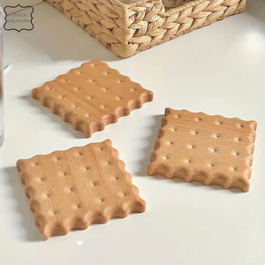 จานรองแก้วไม้ธรรมชาติสำหรับใช้ในบ้านสำนักงานร้านอาหารแผ่นรองแก้วทำด้วยมือดีไซน์คลาสสิกเรียบง่าย100% - Product Image 5