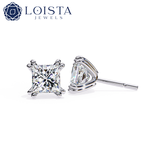 Bijoux en diamants certifiés IGI luxueux, or véritable 18 carats, diamants cultivés en laboratoire, boucles d'oreilles rondes pour femmes - Product Image 1