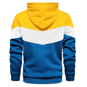 เสื้อฮู้ดแขนยาวพิมพ์ลายปักตามสั่ง ขายดี ผลิตจากโพลีเอสเตอร์/คอตตอน สีตัดกัน รุ่นใหม่ล่าสุด เสื้อผ้าผู้ชายสำหรับฤดูใบไม้ร่วง - Product Image 5