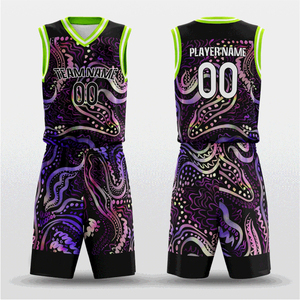 Uniformes de Baloncesto Personalizados con Transferencia Térmica, Transpirables, 100% Poliéster, Marca Privada OEM, MOQ Bajo: 10 Conjuntos - Product Image 1