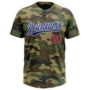 Maillot de softball personnalisé noir et orange camouflage pour homme, manches courtes, impression sublimée, évacuation de l'humidité, 100 % polyester, tenue d'équipe - Product Image 3