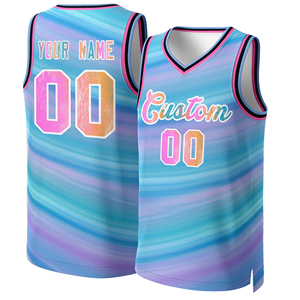 Camisetas de Baloncesto Transpirables con Estampado por Transferencia de Calor, Elásticas, Personalizadas, Ligeras, de Poliéster, Unisex, Tallas Grandes, de Secado Rápido - Product Image 1