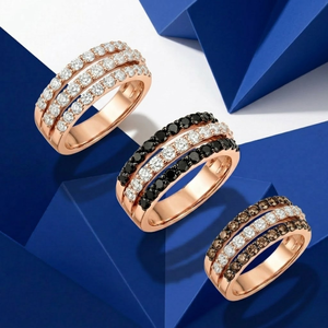 ฮ่องกงแรงบันดาลใจการสร้างสูงออกแบบเครื่องประดับ18K เพชรสีดำธรรมชาติ Hyperbole สำหรับสุภาพสตรี - Product Image 5