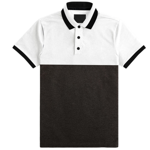 Chemises décontractées pour hommes en toile tricotée respirante imprimée, 100% coton, couleur personnalisée, manches courtes, haute qualité, service OEM, 200g - Product Image 1