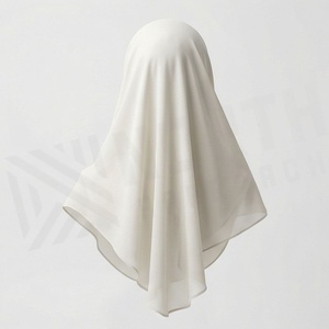 Hiyab de Chifón de Color Sólido para Mujer, Transpirable, para Uso Diario, Pañuelo Étnico de Oriente Medio - Product Image 2