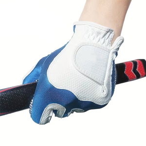 Guantes de Golf de Piel de Cabra de la Mejor Calidad, Guantes Deportivos de Piel Genuina Antideslizantes de Secado Rápido con Servicio OEM - Product Image 6