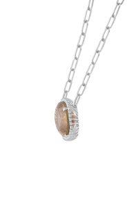 Colgante de Cuarzo Rutilado y Circonita Cúbica en Plata de Ley 92.5 KLSP-50585 - Product Image 3