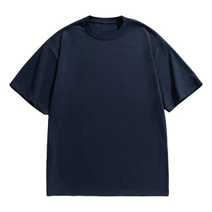 เสื้อยืดแขนสั้นสีขาวสำหรับผู้ชาย คอกลม ทรงปกติ ผ้าเจอร์ซีย์ถัก 100% ผ้าฝ้าย สีพื้น ดีไซน์เรียบง่าย - Product Image 5