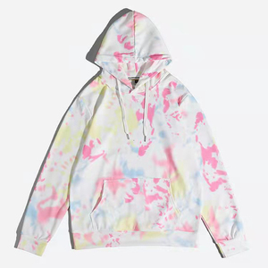 Vente en gros : Sweat à capuche coupe-vent tie-dye de qualité supérieure, 100 % coton, avec col à capuche, idéal pour l'hiver, pour hommes, service OEM disponible - Product Image 3