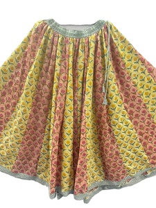 Jupe en coton ethnique bohème faite à la main pour femmes Unique Floral Patchwork Design confortable coupe fluide décontracté été ethnique - Product Image 5