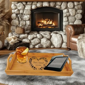 Plateau de service en bois naturel pour servir les aliments, la décoration de la maison et l'utilisation en cuisine, disponible à un prix raisonnable - Product Image 6